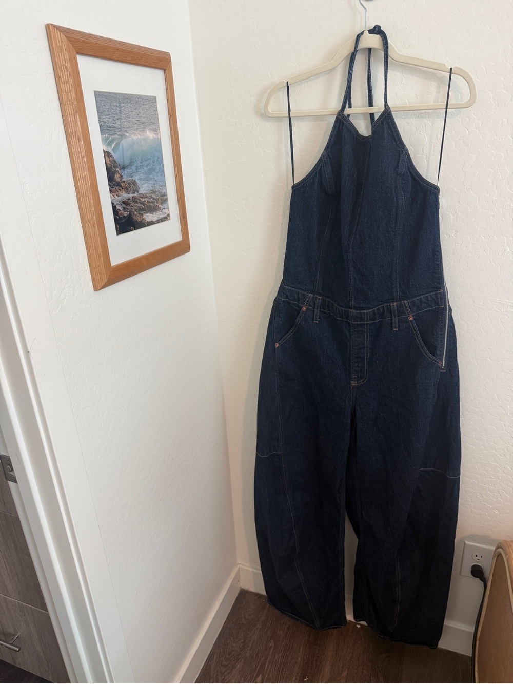 Abercrombie & Fitch Barrel Halter Overall Jumpsuit - Picture 4 of 6